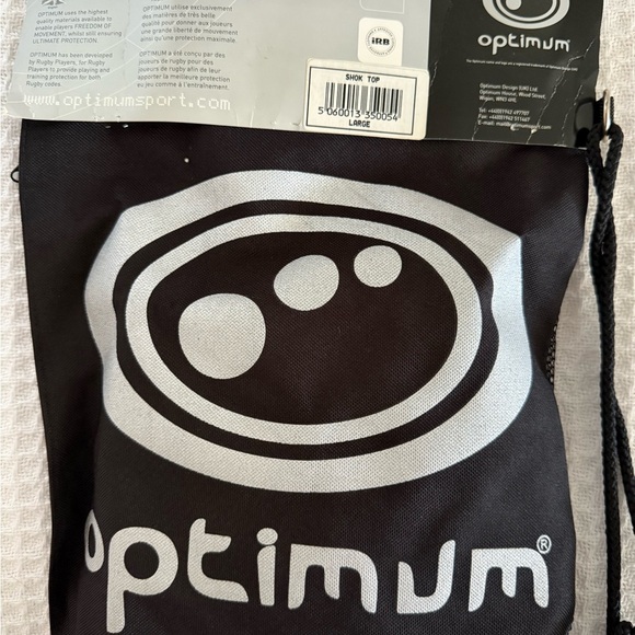 Men’s - NWT - Optimum Rugby Black top - Picture 2 of 4